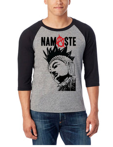 Punk Rock "Namaste" Yogi Raglan - Men - Go OM Yourself