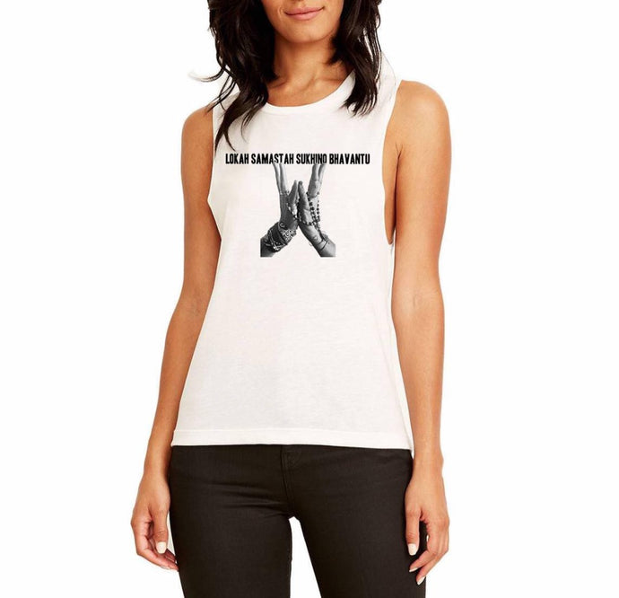 Lotus Mudra Mantra Rock Concert Crew Tee - Go OM Yourself