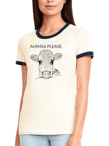 Ahimsa Please - Kindness and Non-Cruelty T-Shirt - Go OM Yourself